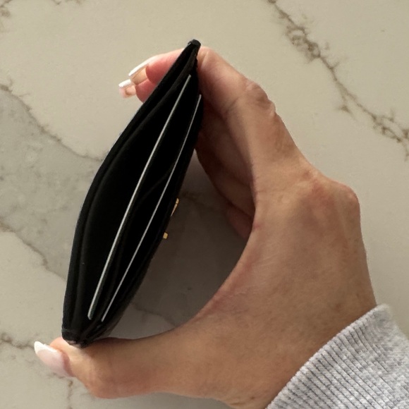 Yves Saint Laurent Black and Gold Card Holder - Picture 3 of 3